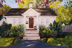 House Portrait on Aluminum Panel