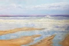 Beach Diptych Right Private Collection