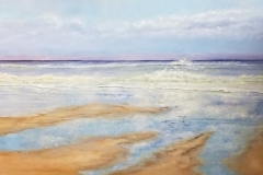 Beach Diptych Right Private Collection