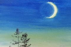 Pine Crescent Moon SOLD