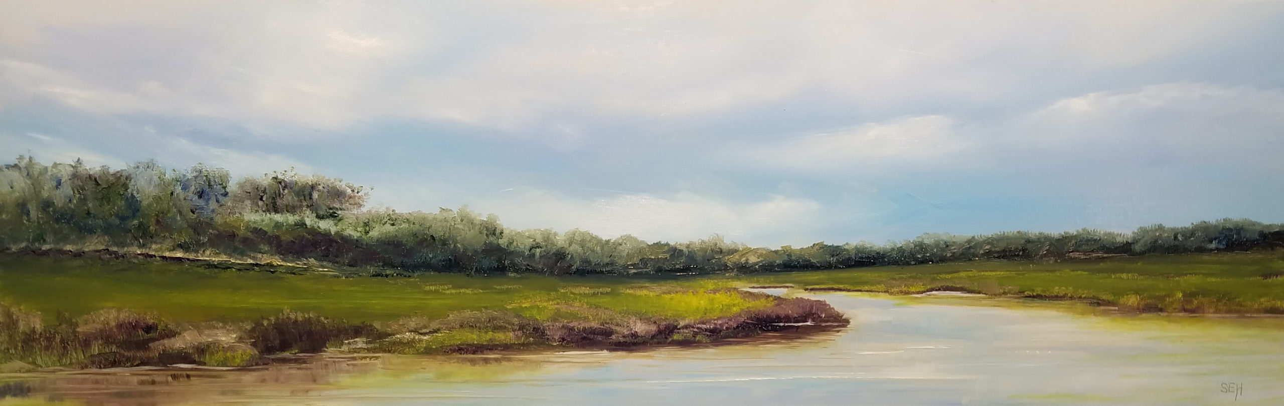 Salt Marsh Oil Painting