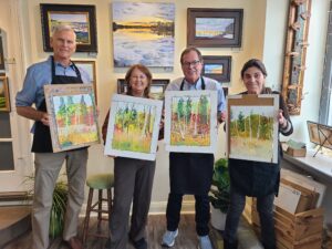 Small Group Oil Painting Experience for 4 Students