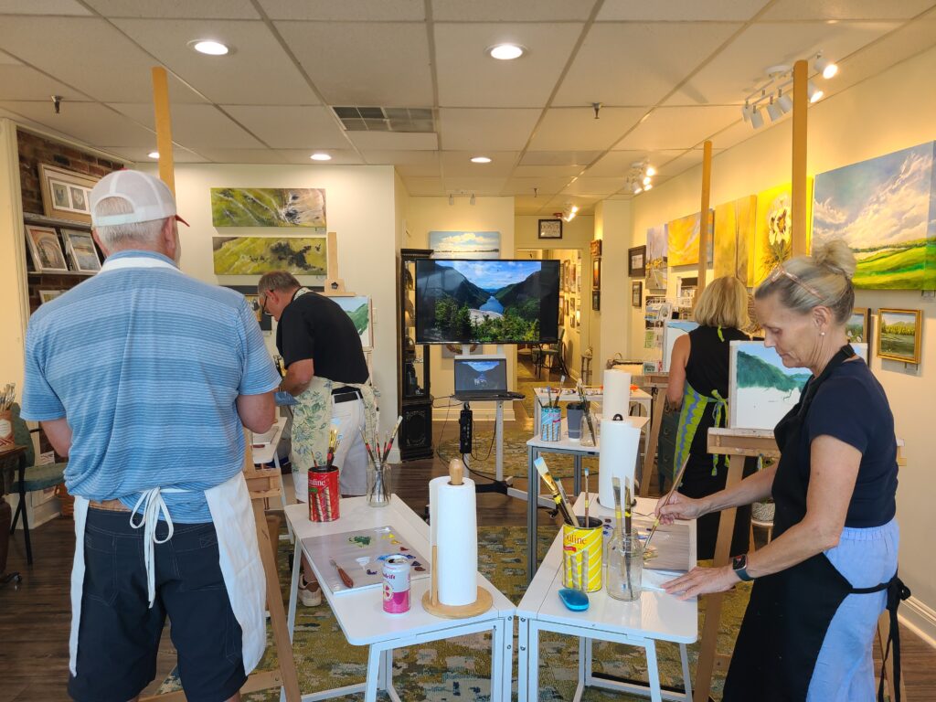 Small Group Oil Painting Experience for 4 Students
