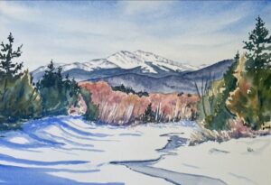 Winter Mountains Watercolor Workshop